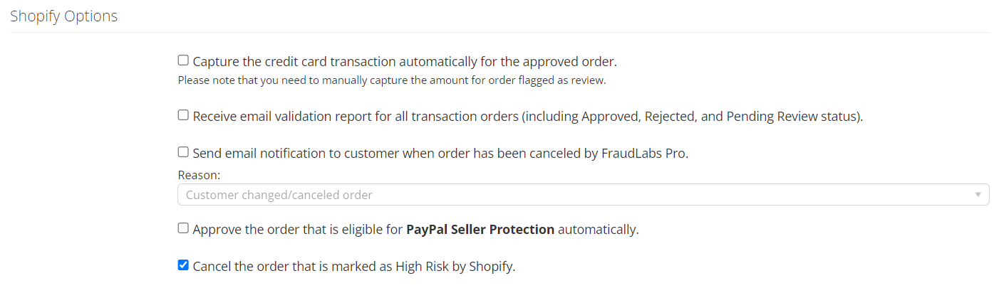 shopify high risk order cancel