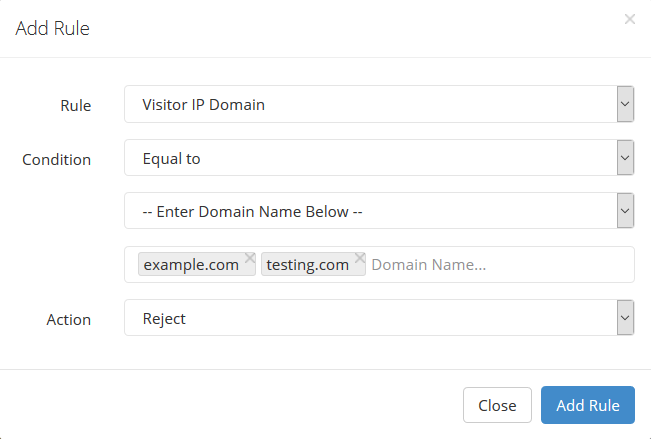 ip domain validation rule