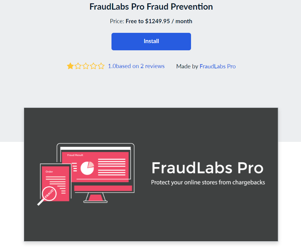 Install FraudLabs Pro Fraud Prevention App