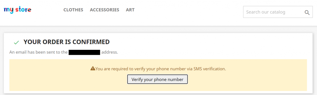 SMS Verification section in PrestaShop