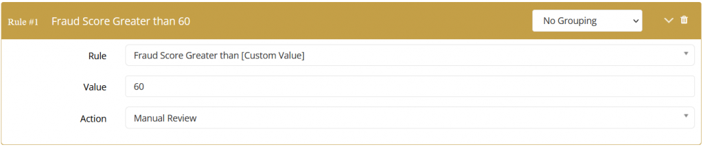Fraud score validation on WooCommerce