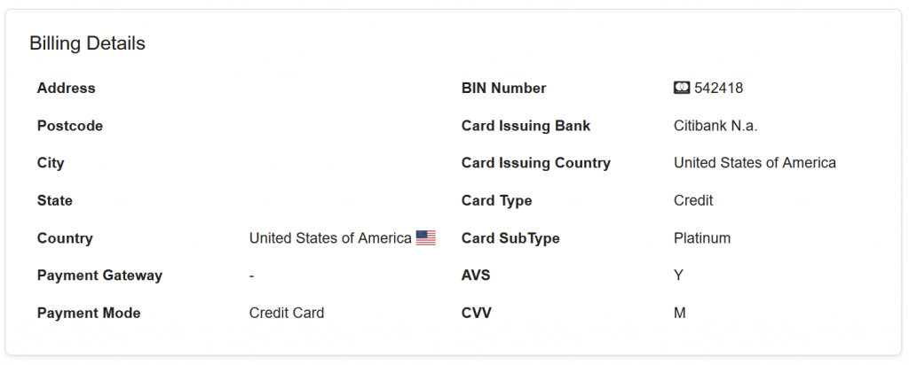 To check if the card BIN number is presented for prepaid card verification.