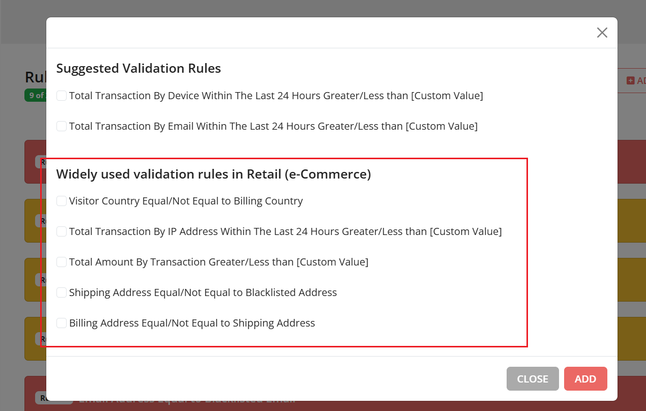 Advanced Validation Rules Wizard