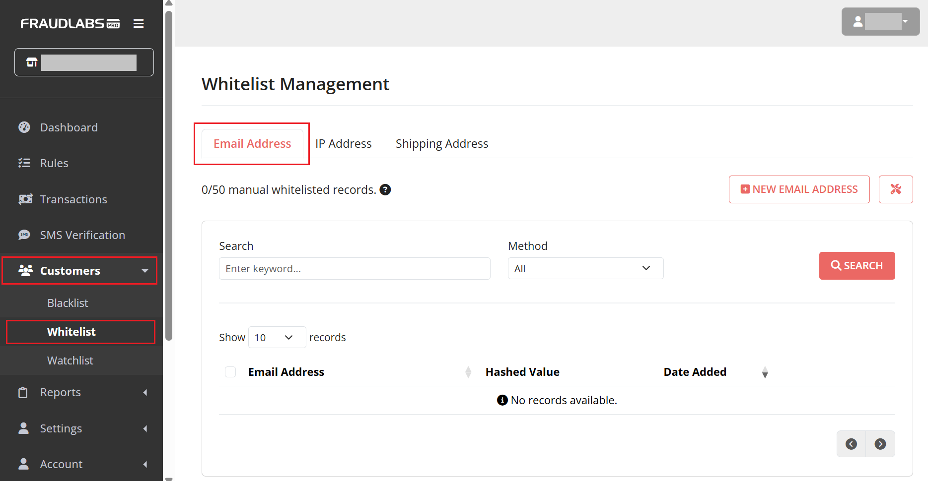 Whitelist Management