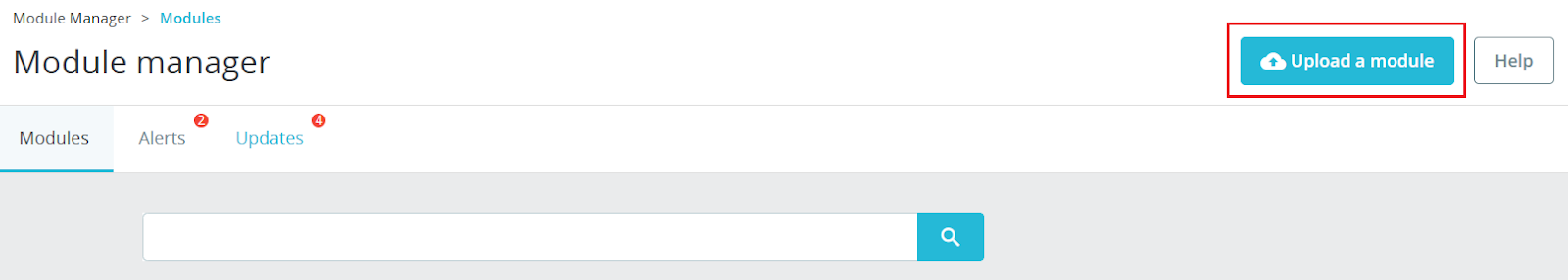 PrestaShop Module Manager