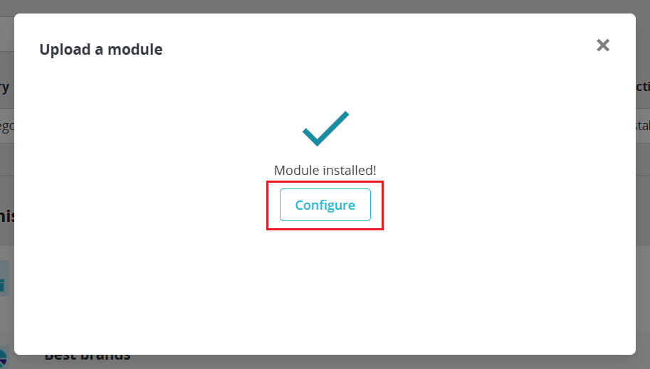 Upload a module